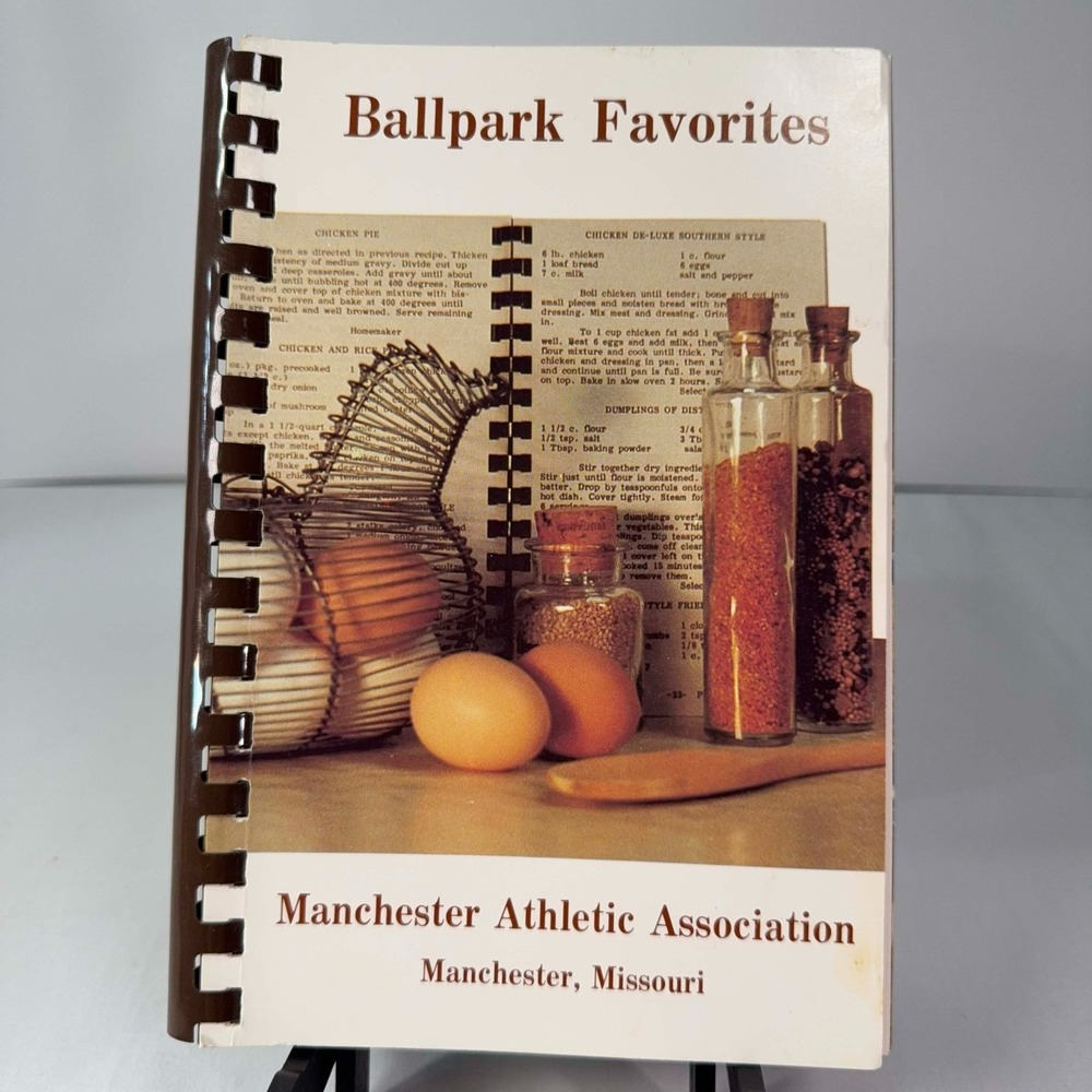 Ballpark Favorites Cookbook 1977 Manchester Athletic Association Missouri